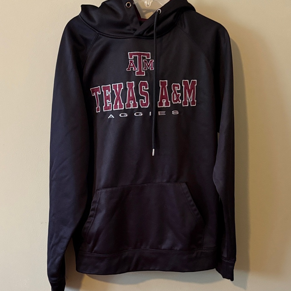 Texas A&M Aggies Black Hoodie with Maroon Logo